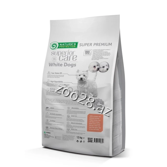 Natures Protection White Dogs Adult С Лососем - Собаки - Фото 2